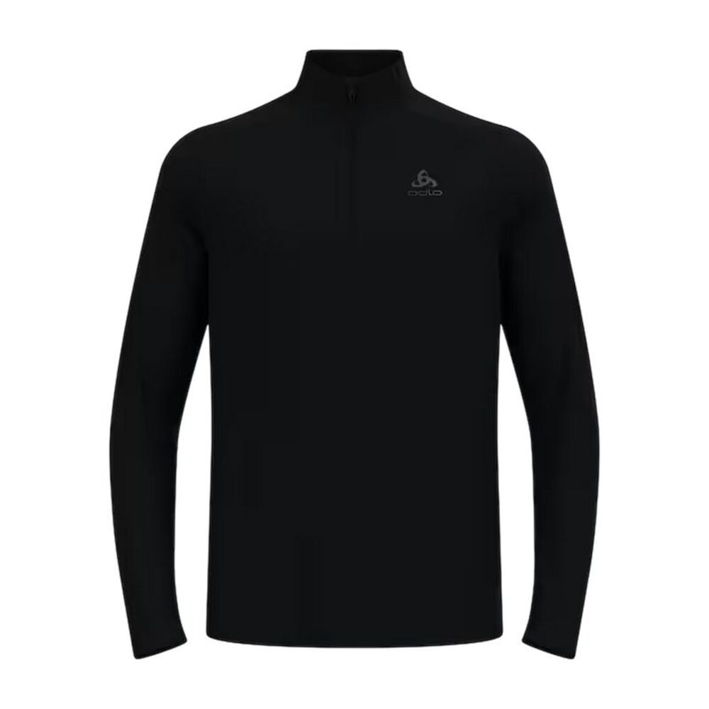Odlo Mens Essentials Quarter Zip Fleece Top / Black